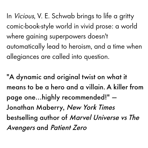✨️3 for $15✨️Vicious by V.E. Schwab paperback book - Picture 3 of 6
